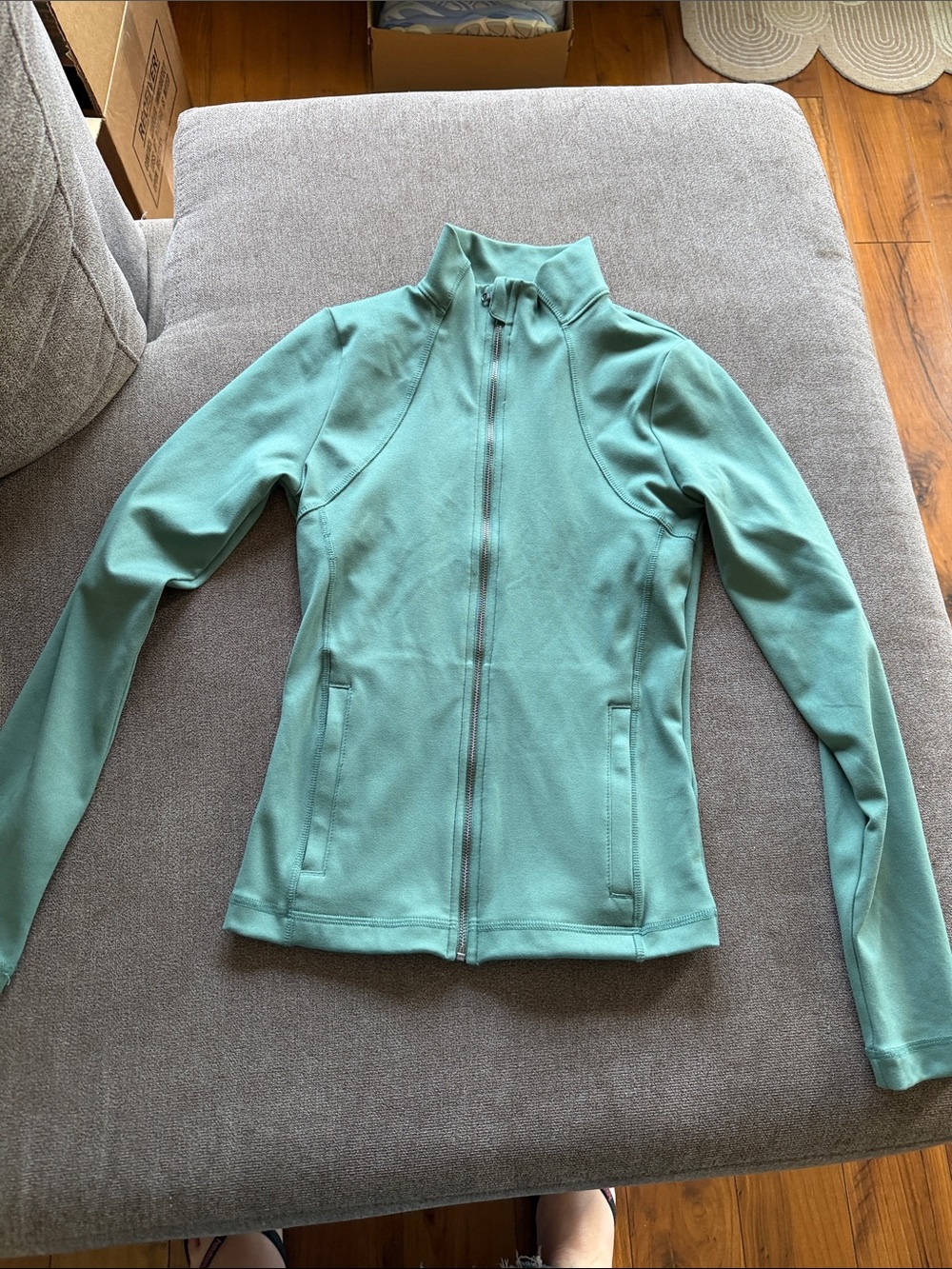 Gilly Hicks Mint Green Zip-Up Utility Jacket